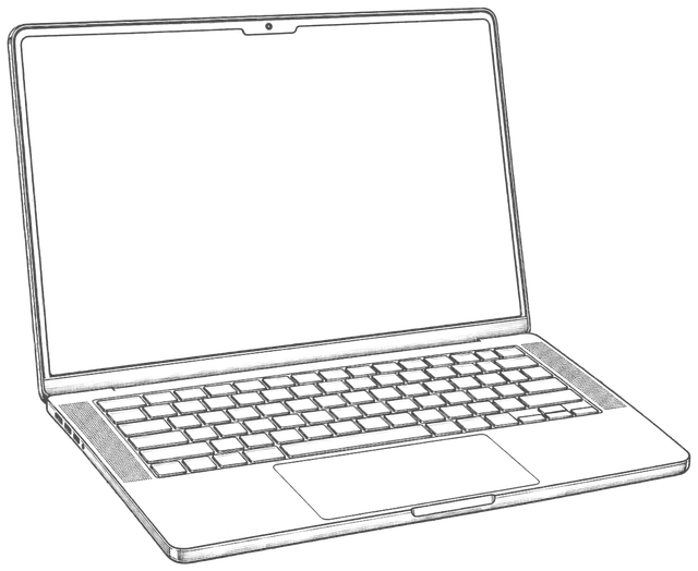 Drawing of the MacBook Pro